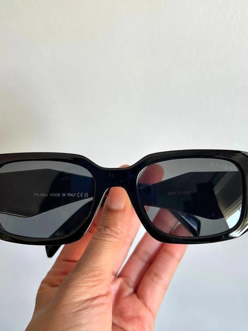 Prada Sunglasses Black Rectangular